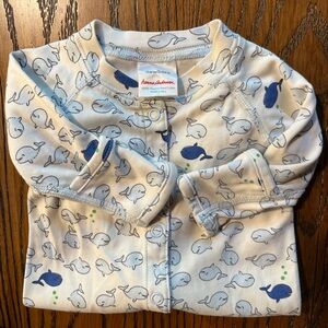 Hanna Andersson Whale Print Pajamas - Newborn